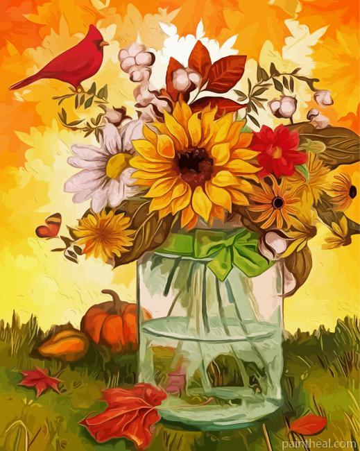 Sunflowers In The Vase Painting By Numbers Kits