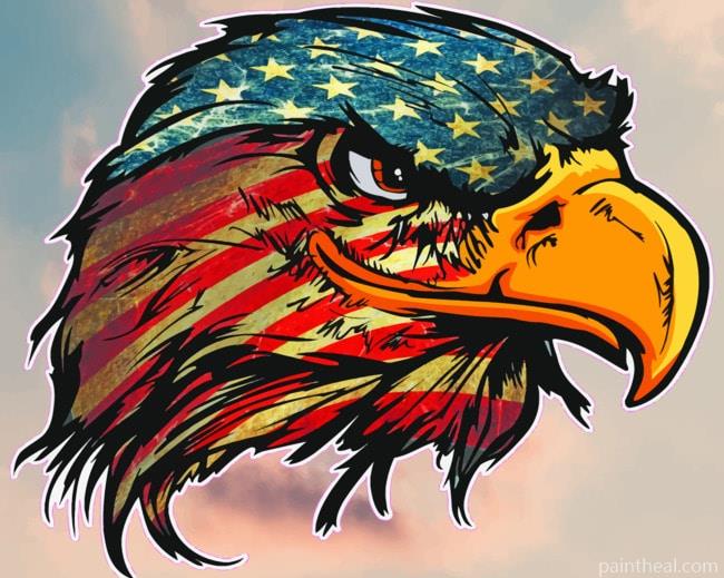 American Bald Eagle Painting By Numbers Kits