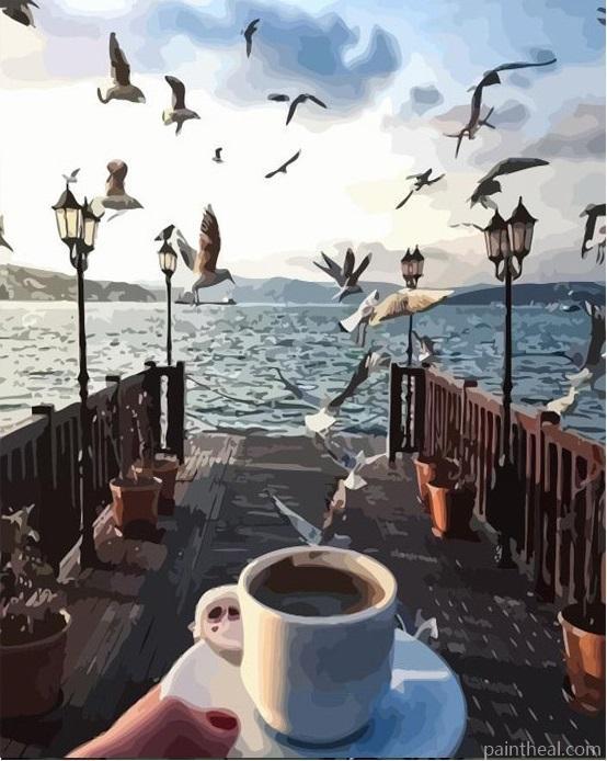 Coffee Cup Painting By Numbers Kits