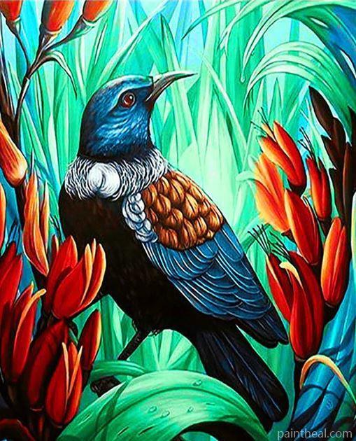 Chestnut Breasted Malkoha Painting By Numbers Kits