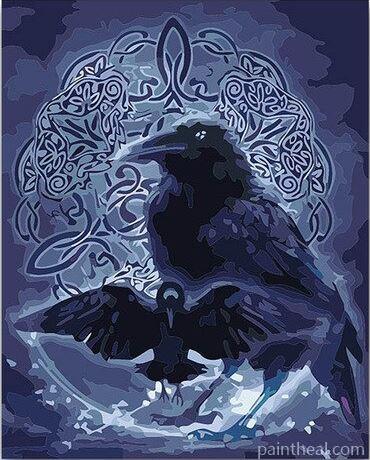 Black Crows Painting By Numbers Kits