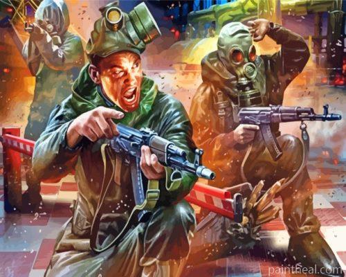 Battle Scene Painting By Numbers Kits