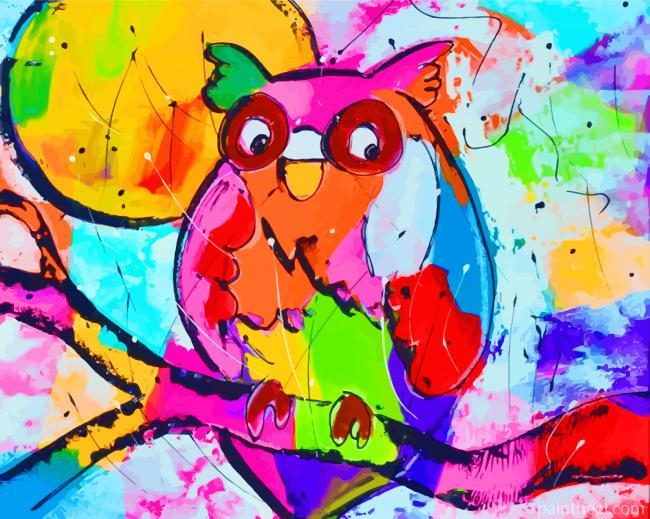 Colorful Owl Art Painting By Numbers Kits