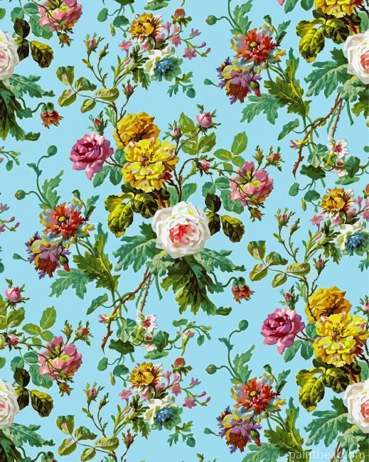 Antique Floral Art Painting By Numbers Kits