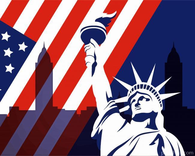 Fourth Of July Independence Day Painting By Numbers Kits