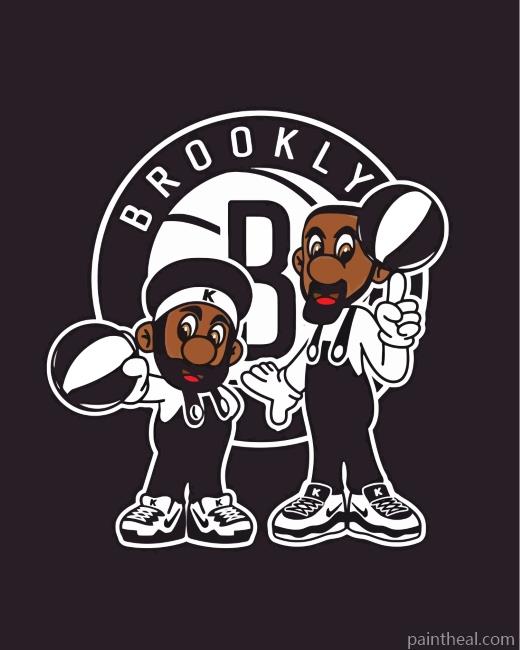 Kevin Durant And Kyrie Irving Painting By Numbers Kits