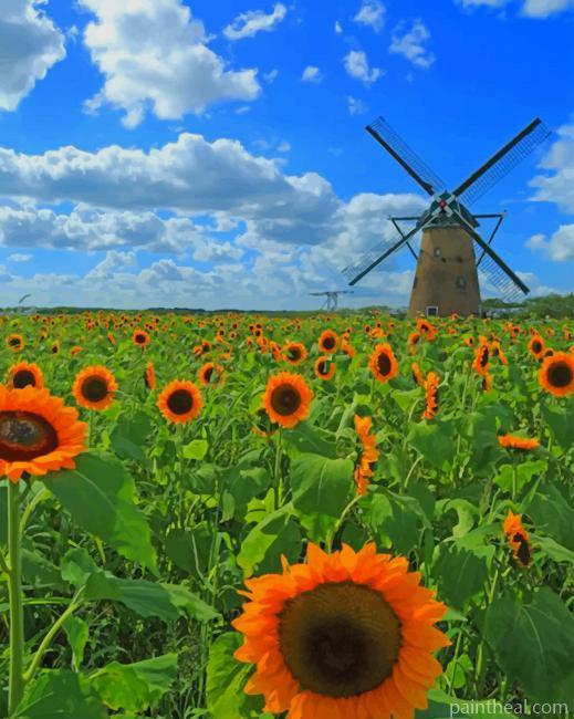 Sunflowers Field NEW Painting By Numbers Kits