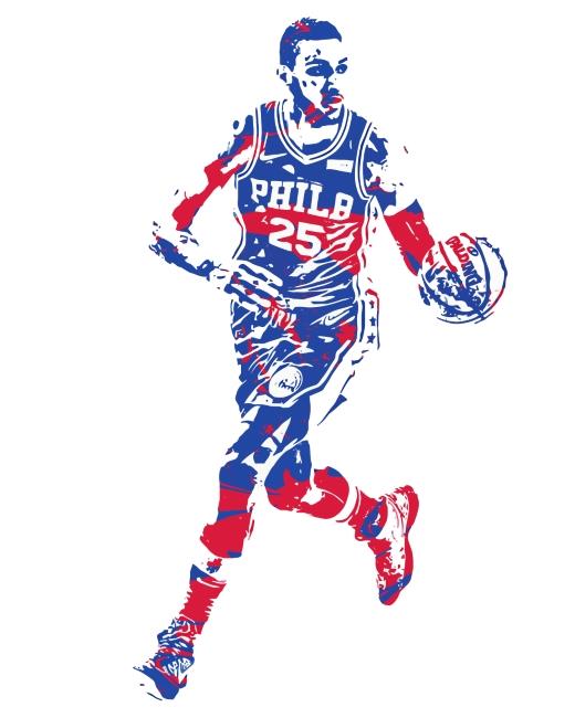 Ben Simmons Philadelphia 76ers Painting By Numbers Kits