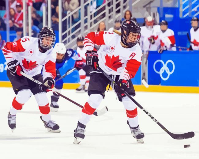 Hockey Canada Players Painting By Numbers Kits