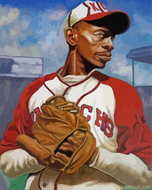 Satchel Paige Baseball Painting By Numbers Kits