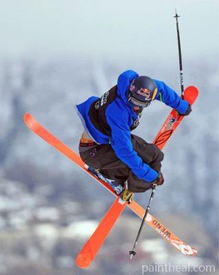 Skiing Sport Painting By Numbers Kits