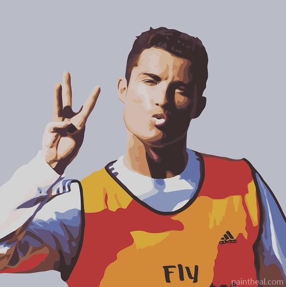 Funny Cristiano Ronaldo Painting By Numbers Kits