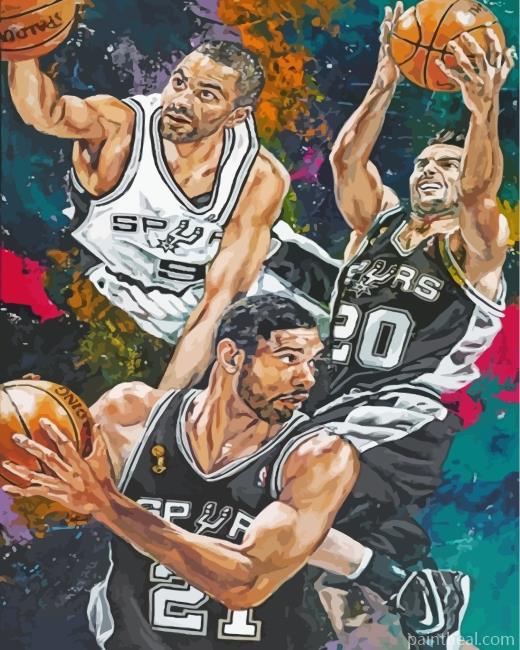 San Antonio Sprus Players Painting By Numbers Kits