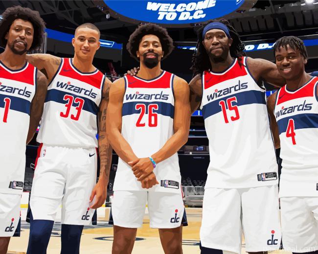 Washington Wizards Players Painting By Numbers Kits