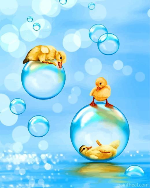 Birds Bubbles Painting By Numbers Kits