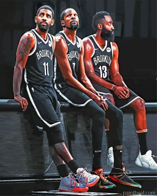 Brooklyn Nets Players Painting By Numbers Kits