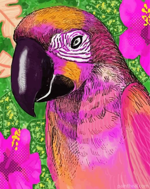 Papugi Bird Painting By Numbers Kits
