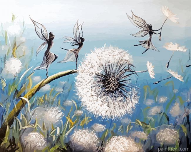 Dandelion Fairies Dance Painting By Numbers Kits
