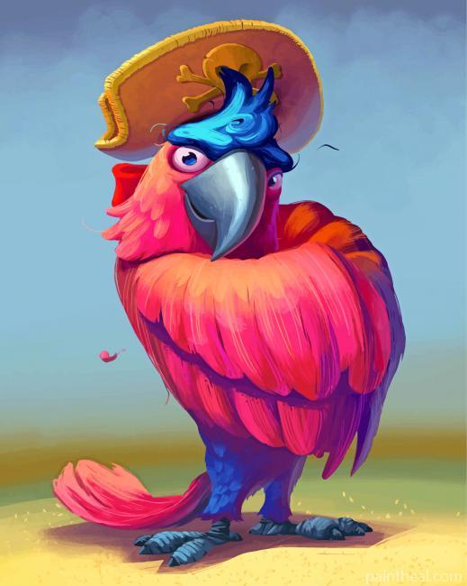 Pirate Macaw Painting By Numbers Kits