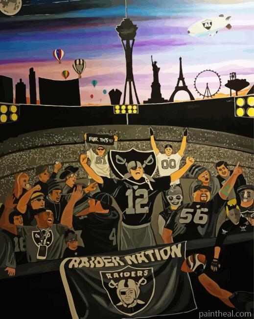 Aesthetic Las Vegas Raiders Painting By Numbers Kits
