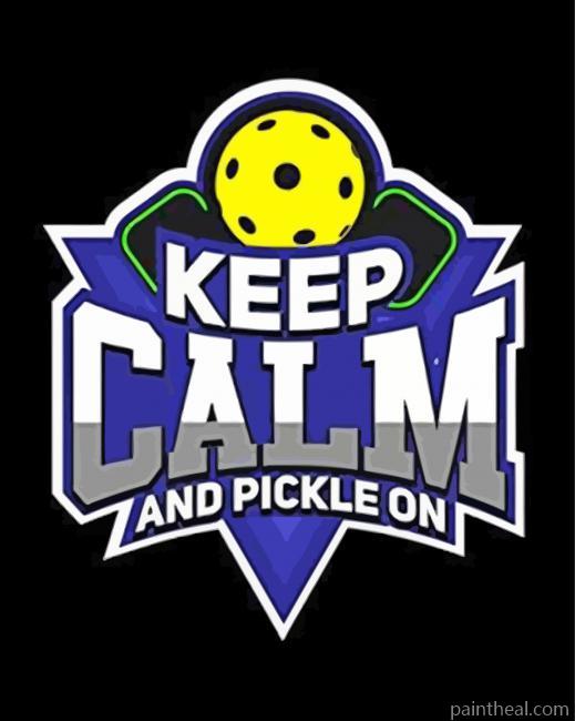 Aesthetic Pickleball Art Painting By Numbers Kits