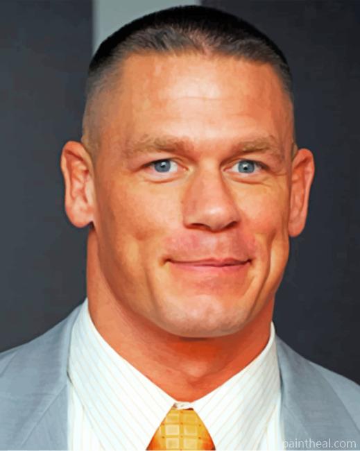 John Cena Portrait Painting By Numbers Kits