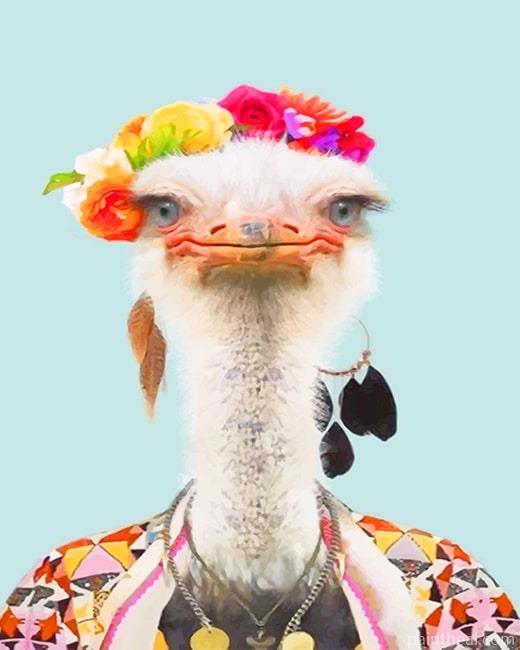 Stylish Common Ostrich NEW Painting By Numbers Kits