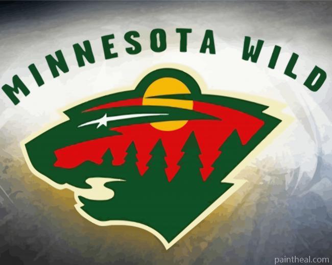 Minnesota Wild Logo Art Painting By Numbers Kits