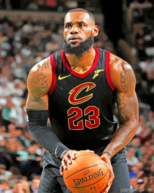 Lebron James Cleveland Cavaliers Painting By Numbers Kits