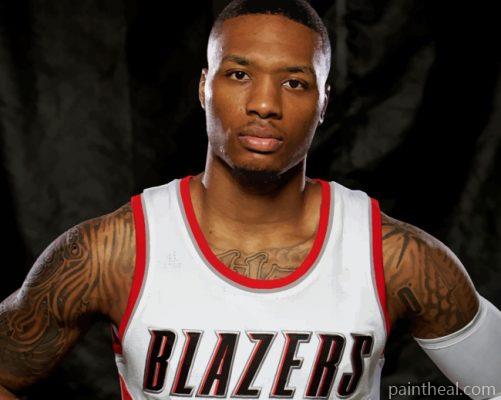 The Basketball Player Damian Lillard Painting By Numbers Kits