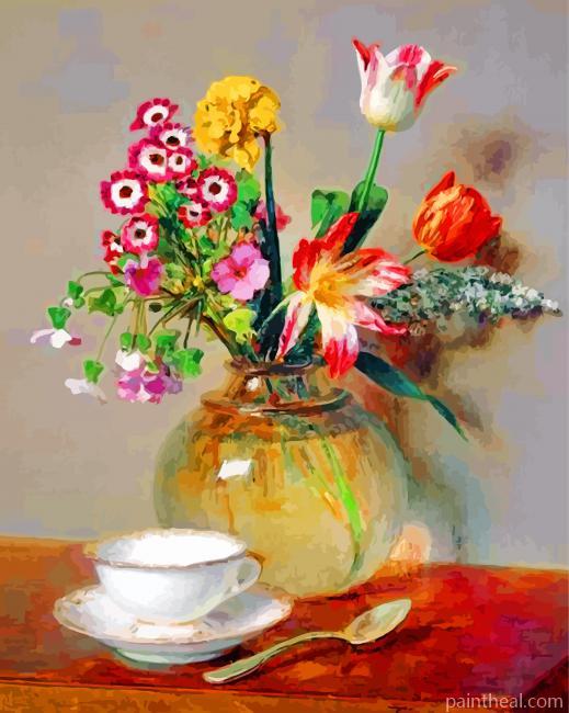 Henri Fantin Latour Vase Of Flowers Painting By Numbers Kits