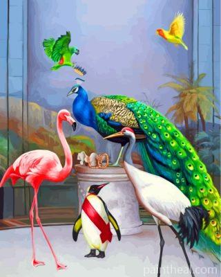 Peafowl And Birds Painting By Numbers Kits