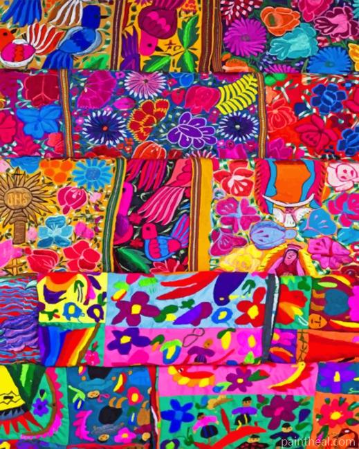 Mexican Art Painting By Numbers Kits