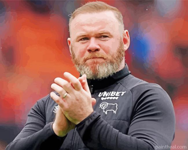 Wayne Rooney Football Manager Painting By Numbers Kits