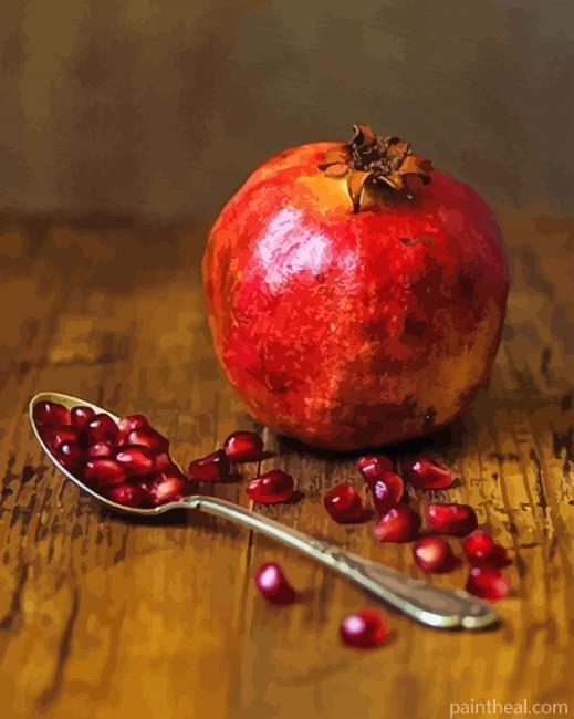 Pomegranate Still Life Photography Painting By Numbers Kits