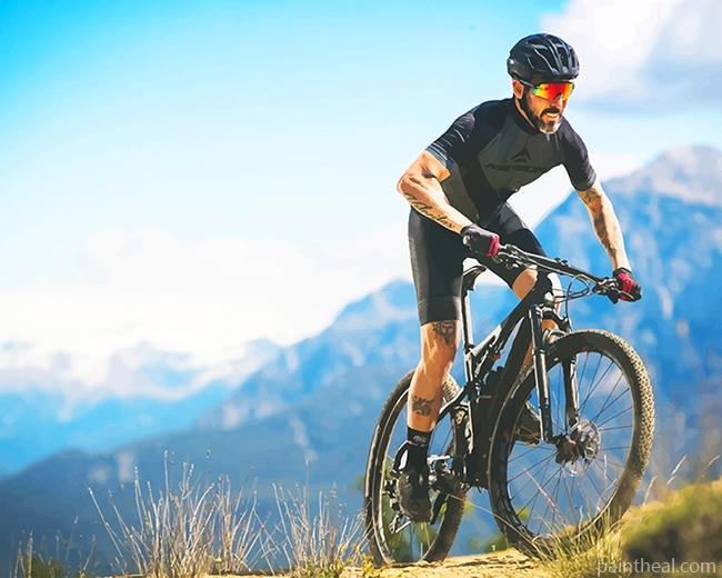 Bicycle Mountain Biking NEW Painting By Numbers Kits