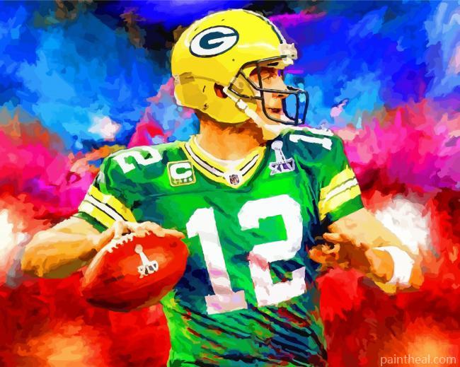Abstract Green Bay Packers Painting By Numbers Kits