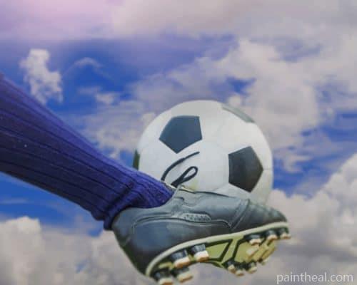 Soccer Player Shooting Ball Painting By Numbers Kits
