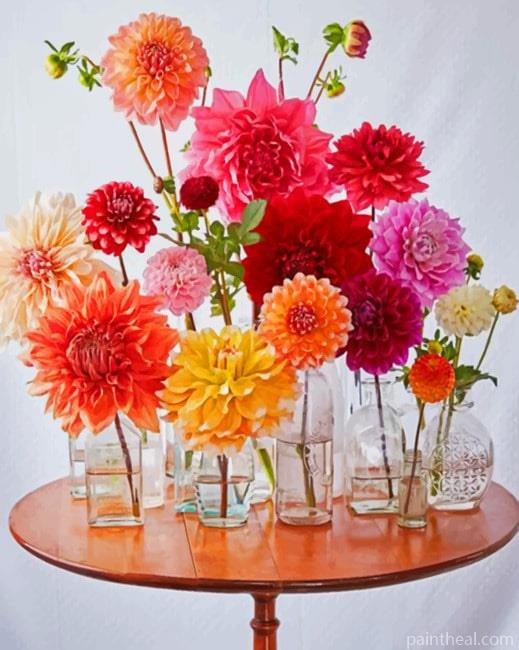 Flower Vases Painting By Numbers Kits