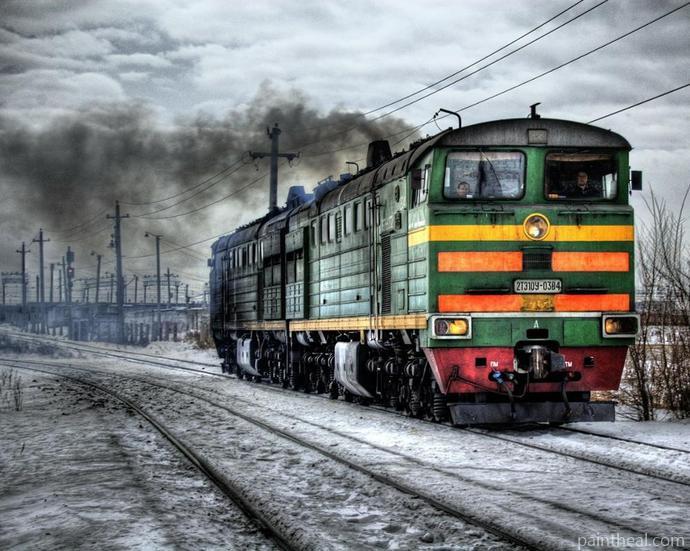 Alaska Train Engines Painting By Numbers Kits