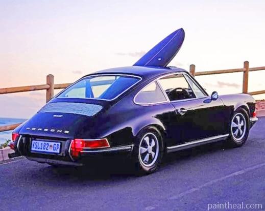 Black Porsche 911 NEW Painting By Numbers Kits