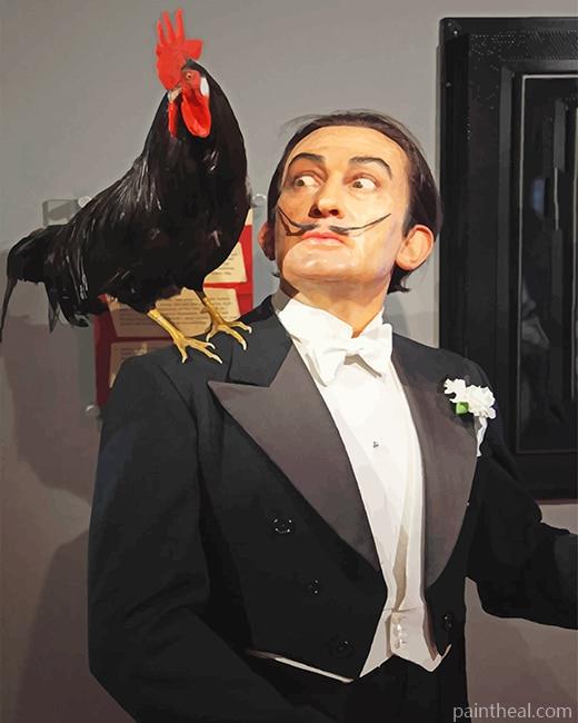 Salvador Dali and Chicken Painting By Numbers Kits
