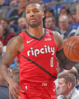 Damian Lillard Basketball Player Painting By Numbers Kits