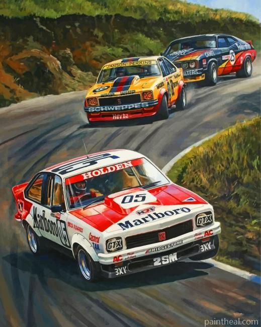 Racing Cars Painting By Numbers Kits