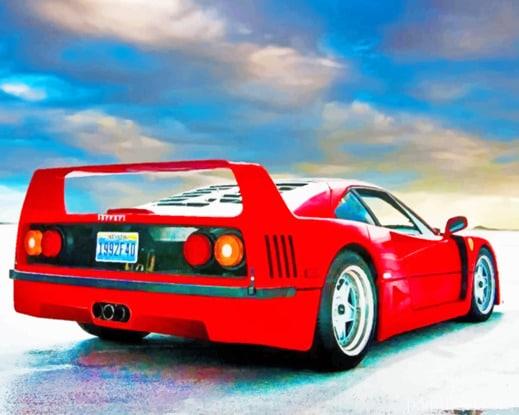 Red Ferrari NEW Painting By Numbers Kits