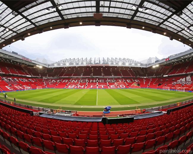 Old Trafford Stadium Painting By Numbers Kits