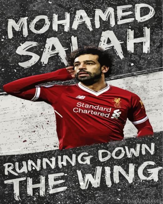 The Legend Mohamed Salah Painting By Numbers Kits