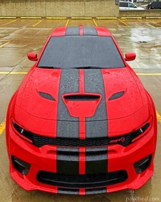 Dodge Charger Painting By Numbers Kits