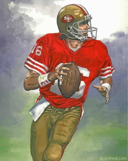 Joe Montana American Player Painting By Numbers Kits