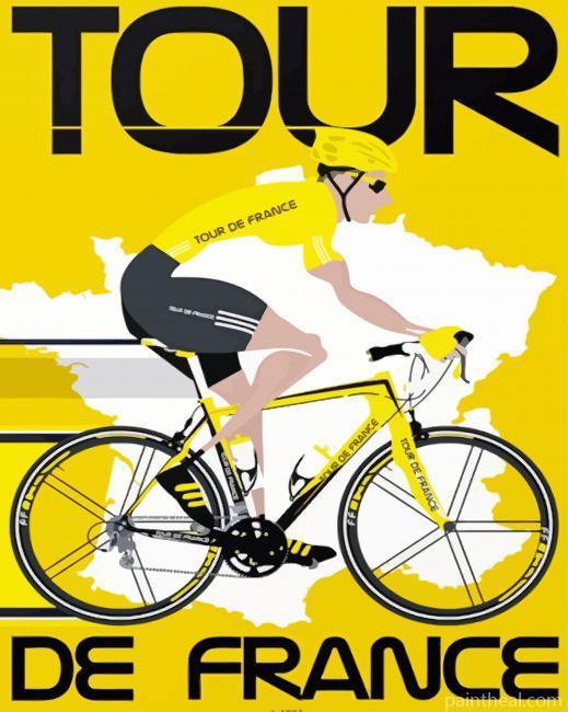 Tour De France Poster Painting By Numbers Kits